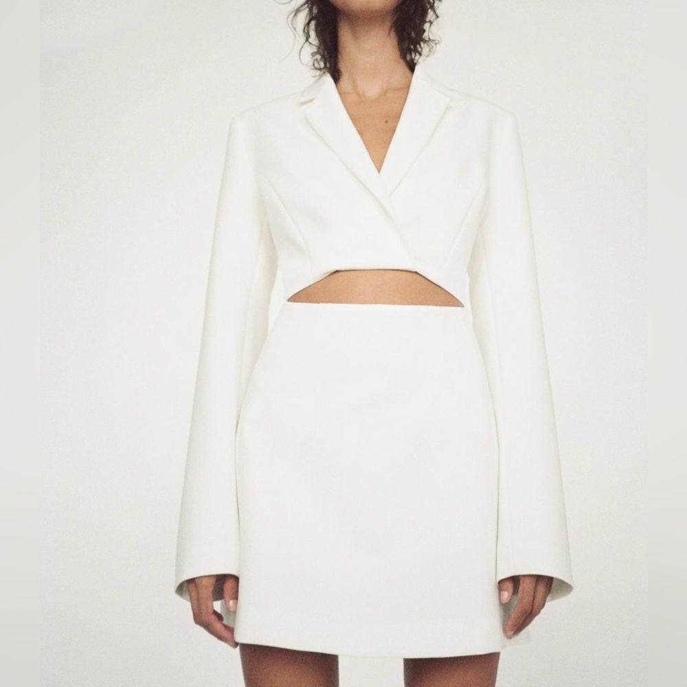 Nwt_zara- cutout mini blazer dress